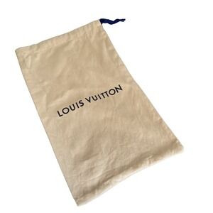 Authentic Louis Vuitton Dust Bag H15"x W9" Drawstring Cotton Storage Travel Luxu